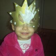 Mon premier masque de carnaval, princesse Soleil