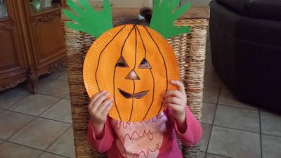 Citrouille d'Halloween, Villeparisis, petite enfance