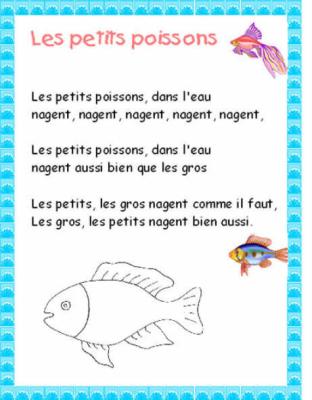 les petits poissons dans l'eau