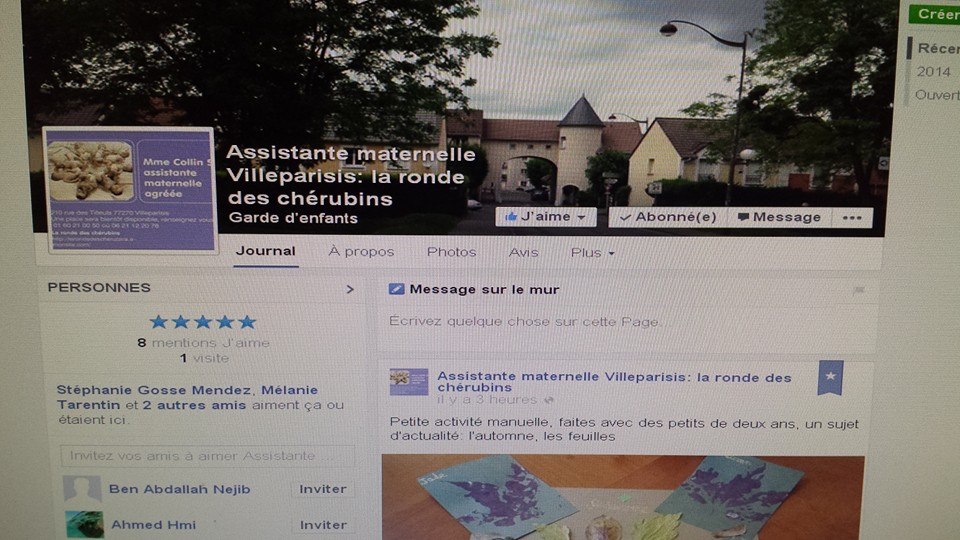 Facebook,assistante maternelle Villeparisis