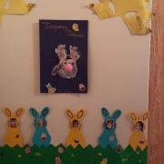 Pâques 2015, notre entrée, ribambelle de petits lapins