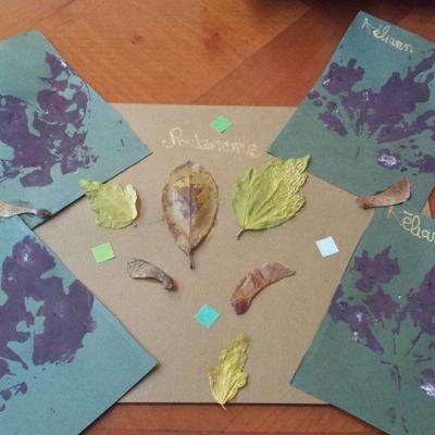 L'automne: activités manuelles, peinture et collage