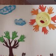 Fresque  sur le thème du printemps
