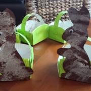 paniers de Pâques lapins