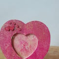 Cadre en bois, peinture au rouleau: Olivia