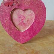 Cadre en bois, peinture au rouleau: Olivia