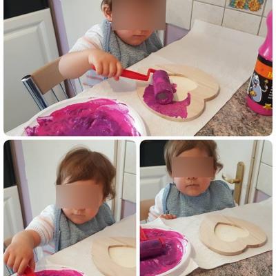 Ana: Atelier peinture au rouleau