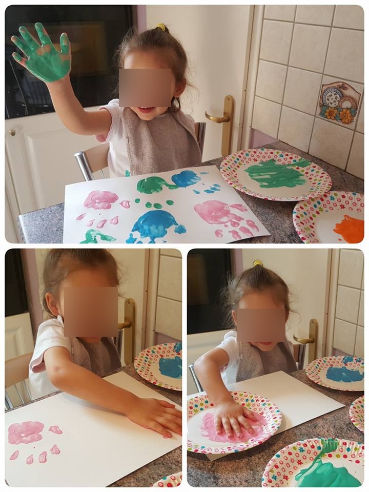 Tableau empreintes des mains