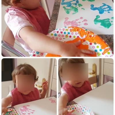 Tableau empreintes des mains