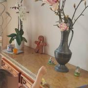 Olivia: Décoration de notre arbre de Pâques