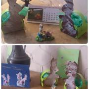 Notre décoration, paniers lapins