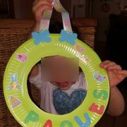 Couronne de Pâques réalisée avec Olivia